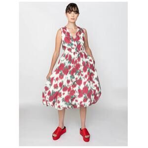 NEW Tracy Reese Hope for Flowers Midi Bubble Hem Dress Floral